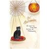Image 1 : Nash Halloween Black Cat Under Web Holiday Greeting PC