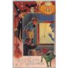 Image 1 : Silver Border Nash Halloween Children with Witch Looking Holiday PC