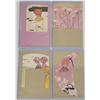 Image 1 : Group of 7 Purple Background M.M. Vienne Pretty Women Art Nouveau Postcards