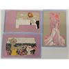 Image 2 : Group of 7 Purple Background M.M. Vienne Pretty Women Art Nouveau Postcards