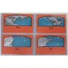 Image 1 : Set of 12 Zodiac Blue & Red Dietrich Meunier Postcard