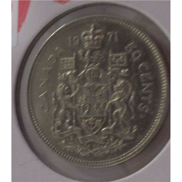 1971 CH/BU CANADA HALF DOLLAR