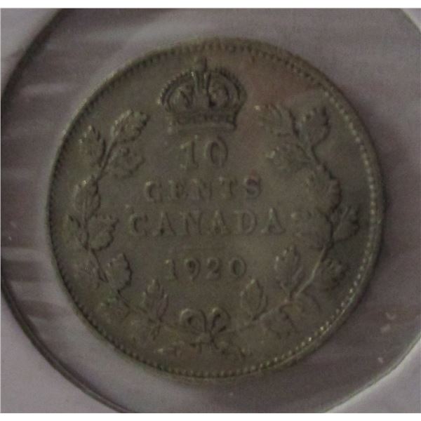 1920 KING GEORGE V SILVER FIVE CENT