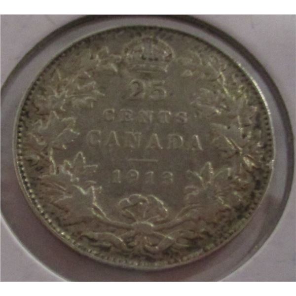 1913 CANADA KING GEORGE VI SILVER QUARTER