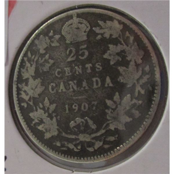 1907 KING EDWARD VII SILVER QUARTER