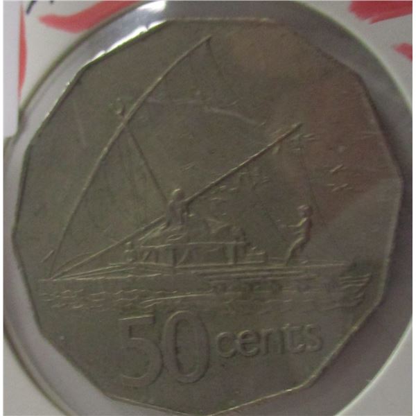1976 FIGI ISLAND 50 CENT COIN