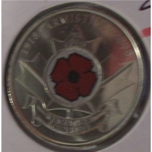 1918 - 2008 REMEMBERING WORLD WAR I POPPY QUARTER