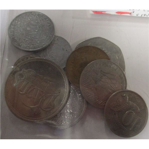 LOT OF 10 WORLD COLLECTABLE COINS