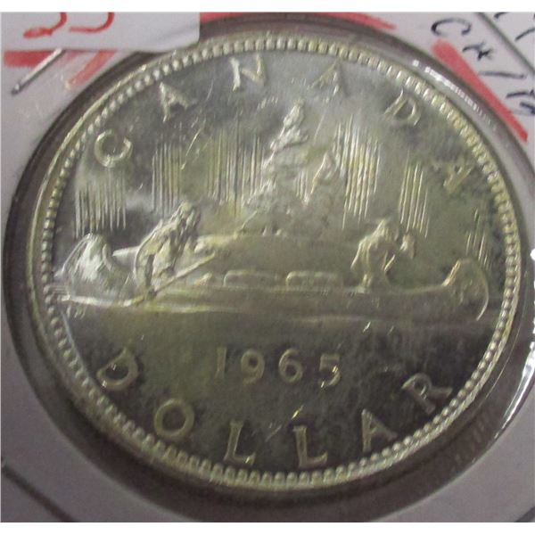 1965 CH/BU CANADA SILVER DOLLAR