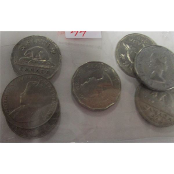 1935 LOT OF CANADA NICKELS