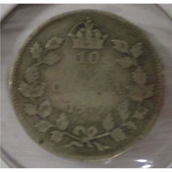 1919 CANADA KING GEORGE V SILVER DIME