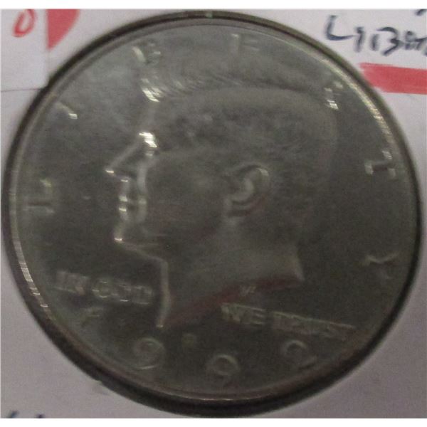 1992 USA LIBERTY KENNEDY HALF DOLLAR