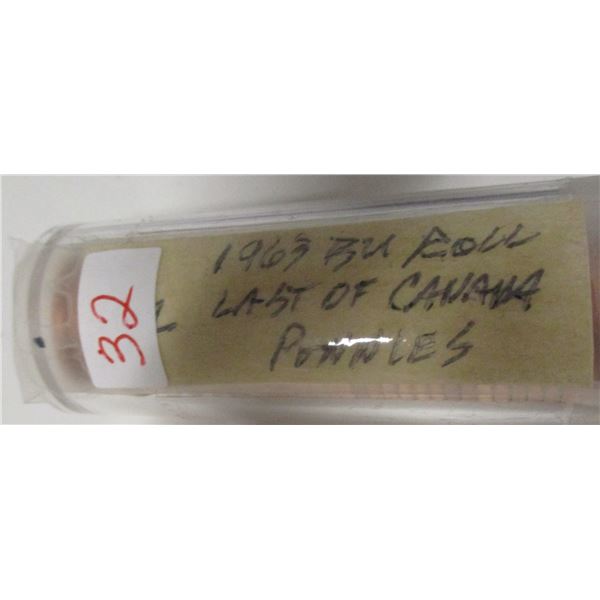1963 BU ROLL OF LAST OF CANADA PENNIES
