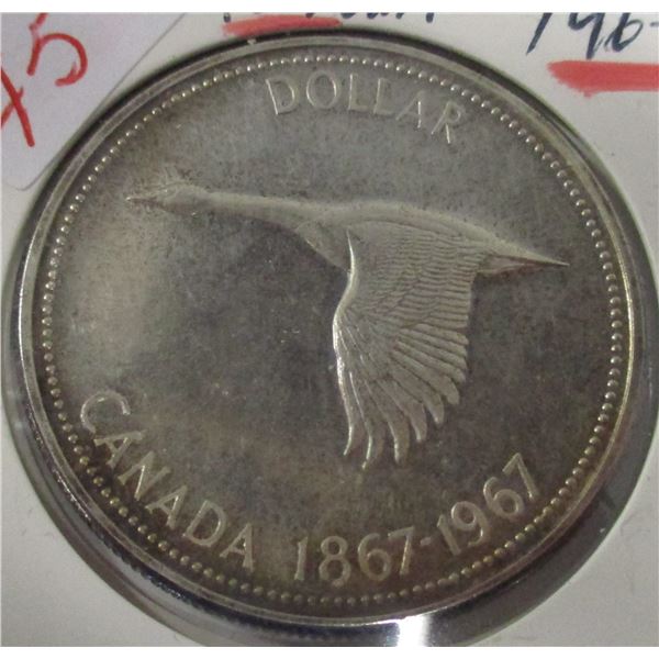 1867 - 1967 CANADA SILVER DOLLAR