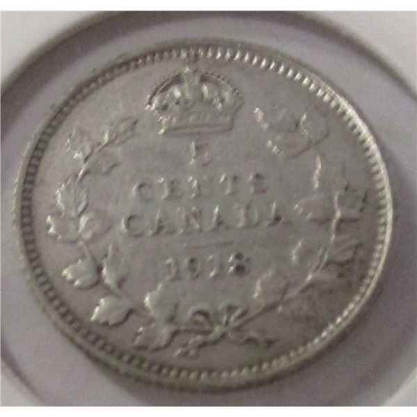 1918 CANADA KING GEORGE V SILVER DIME