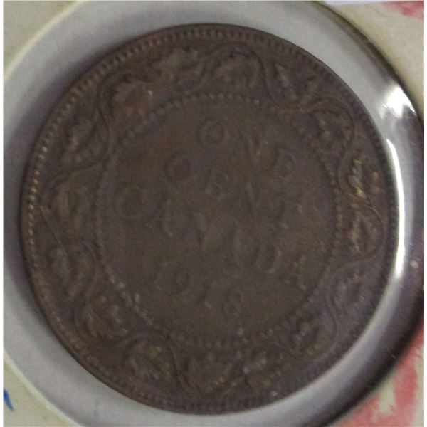 1918 CANADA KING GEORGE V LARGE PENNY TOKEN