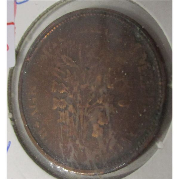 MONTREAL UN SOU CANADA LARGE PENNY TOKEN