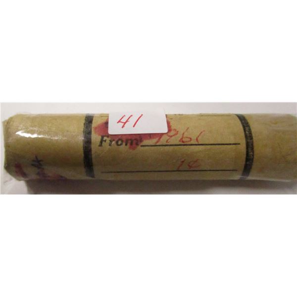1961 ROLL OF 50 LAST OF CANADA PENNIES