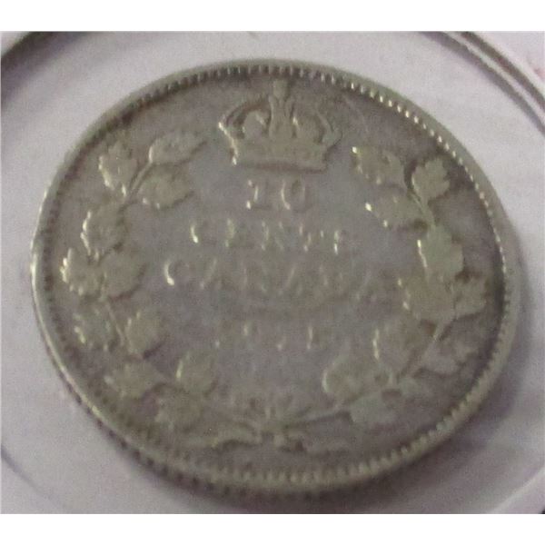 1915 SCARCE KEY DATE CANADA SILVER DIME