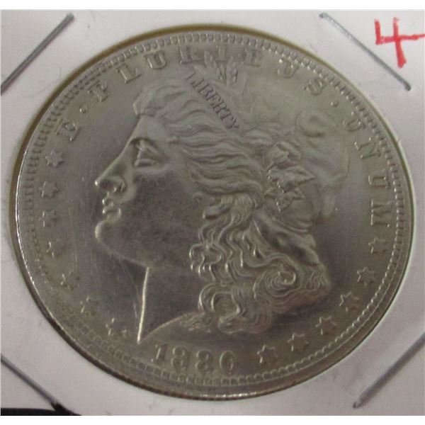 1880 USA MORGAN DOLLAR (SOLD AS IS - SILVER CONTENT NOT VERIFIED - NOT TESTED)