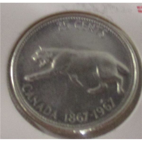 1967 CANADA CENTENNIAL SILVER QUARTER