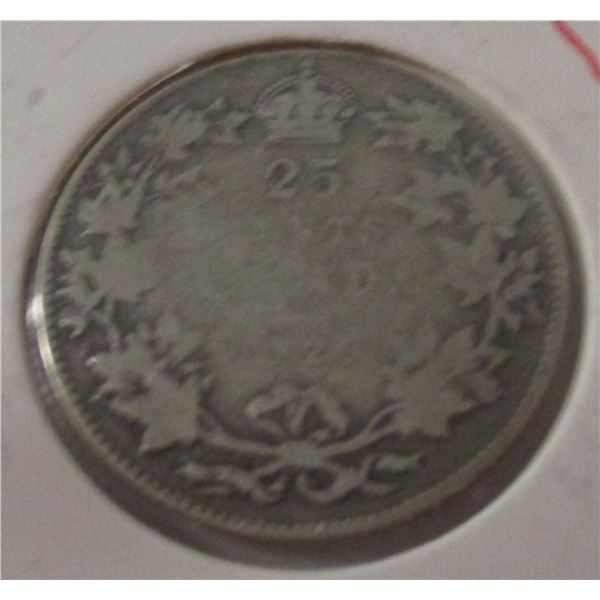 1929 CANADA SILVER QUARTER