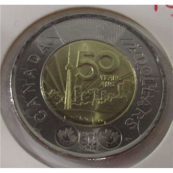 2026 GOLD COLORED CENTER ON 50TH ANNIVERSARY CANADA CHARLES III TOONIE