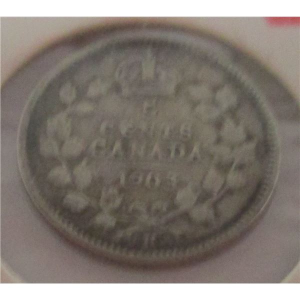 1903H CANADA KING EDWARD VII SILVER FIVE CENT