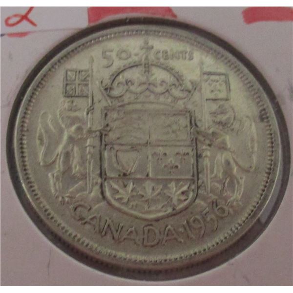 1956 CANADA SILVER HALF DOLLAR