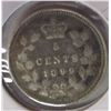 Image 2 : 1899 CANADA VICTORIAN SILVER FIVE CENT