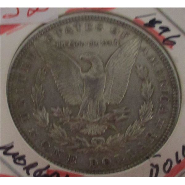 1896 USA MORGAN DOLLAR (SOLD AS IS - SILVER CONTENT NOT VERIFIED - NOT TESTED)