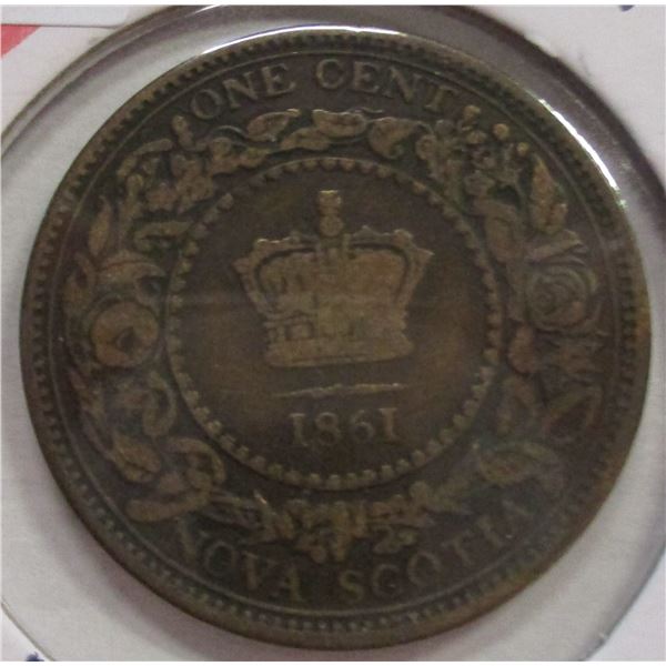 1861 NOVA SCOTIA VICTORIAN LARGE PENNY TOKEN