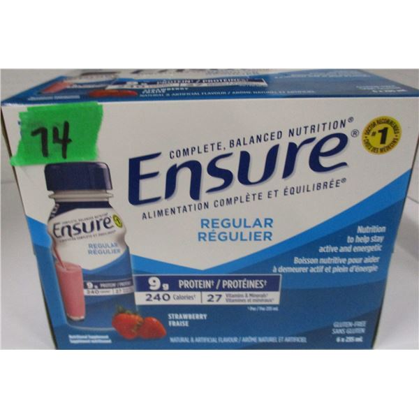 REGULAR STRAWBERRY ENSURE DRINK (6 BOTTLES X 235 ML)