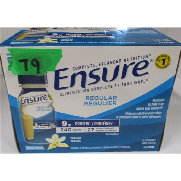 REGULAR VANILLA ENSURE DRINK (6 BOTTLES X 235 ML)