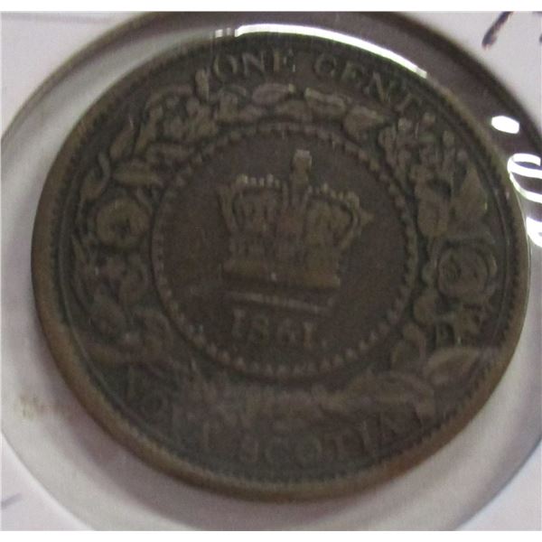1861 NOVA SCOTIA VICTORIAN LARGE PENNY
