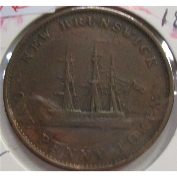 1843 NEW BRUNSWICK VICTORIAN PENNY TOKEN