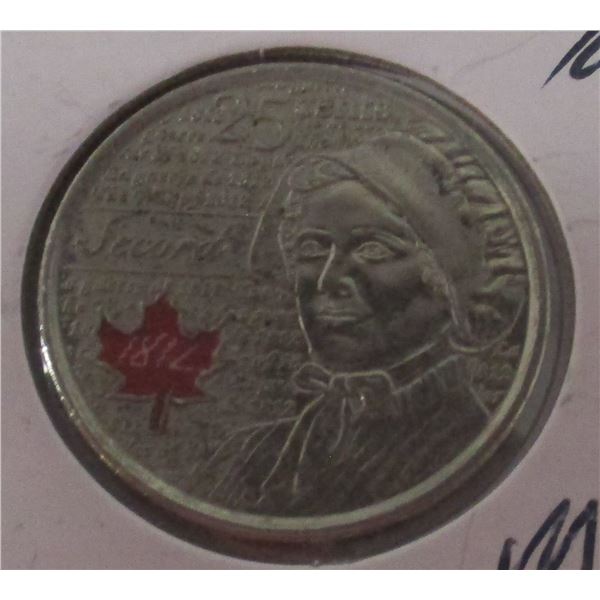 2013 CH UNCIRCULATED LAURA SECORD CANADA QUARTER