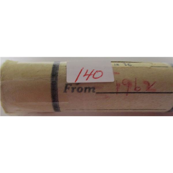 1962 ROLL OF 50 LAST OF CANADA PENNIES