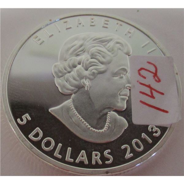 2013 CANADA $5 COIN (NON-MAGNETIC) (SOLD AS IS - NOT TESTED - SILVER CONTENT NOT VERIFIED)