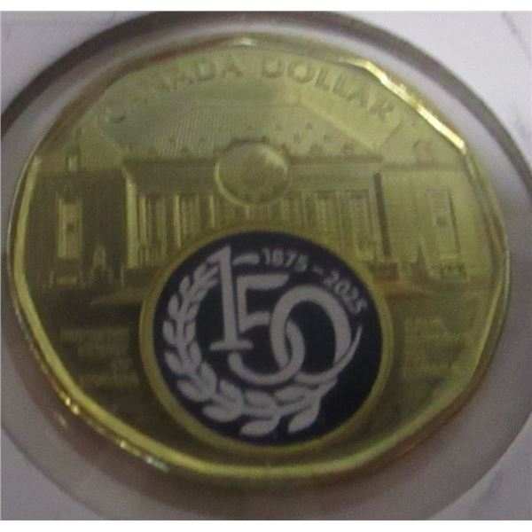1875 - 2025 CANADA KING CHARLES CH/BU 150 YEAR ANNIVERSARY $1 COIN