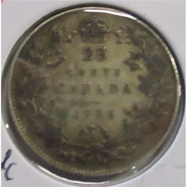 1936 CANADA KING GEORGE V QUARTER