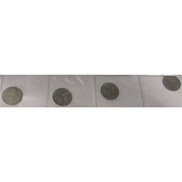 1929 - 1932 CANADA KING GEORGE V NICKEL SET