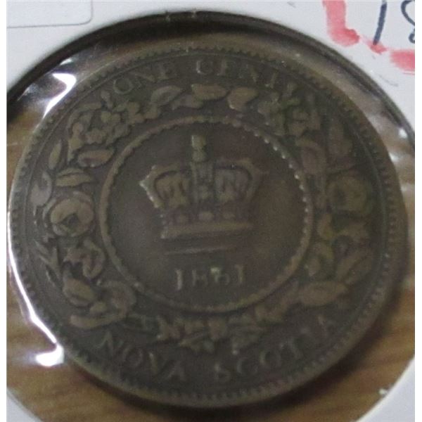 1861 NOVA SCOTIA VICTORIAN PENNY