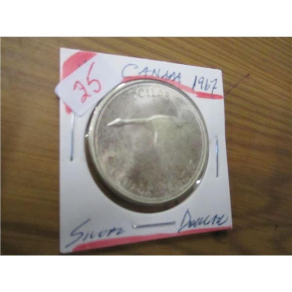 1967 CANADA CENTENNIAL SILVER DOLLAR