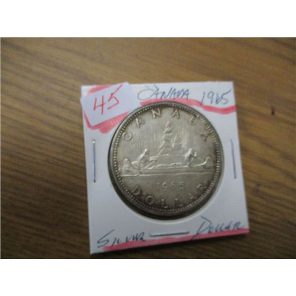 1965 CANADA SILVER DOLLAR