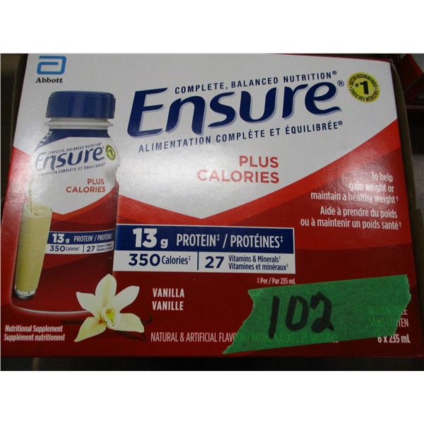 ENSURE CALORIE PLUS VANILLA DRINK (6 X 235 ML)