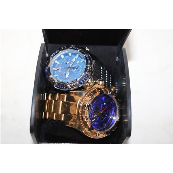 PAIR OF ESTATE WRIST WATCHES IN BOX