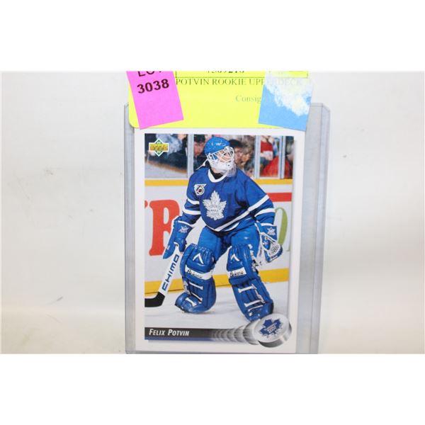 FELIX POTVIN ROOKIE UPPERDECK