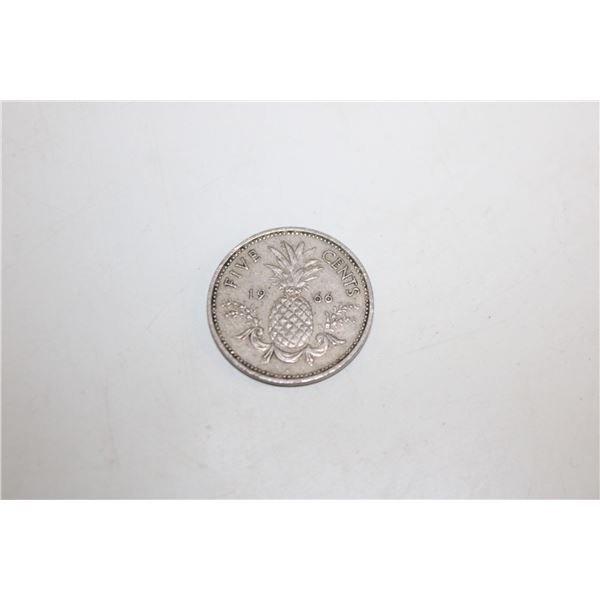 1966 BAHAMAS 5 CENTS