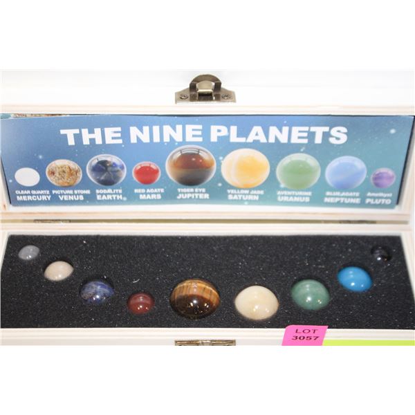 NEW NINE PLANET SPECIMEN STONE